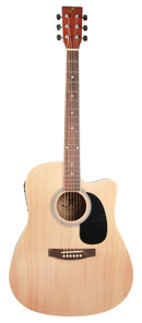 J Reynolds Dreadnought Acoustic-Electric Guitar - Natural - JR70AEN