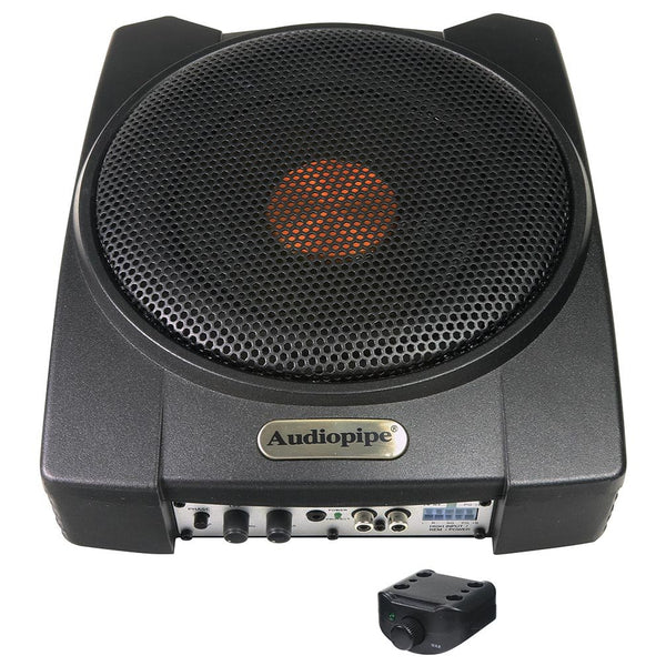 Audiopipe 8" 300 Watts Dual 2 Ohm Active Enclosed Subwoofer System - APLP-803