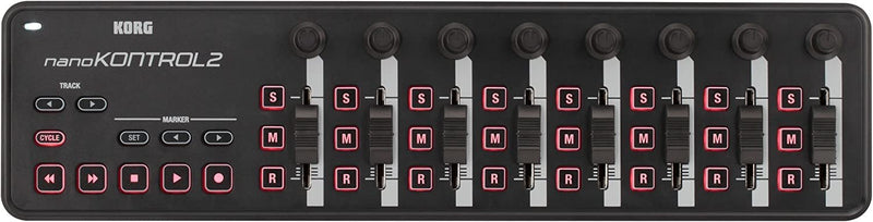 Korg nanoKONTROL2 Slim-line USB-MIDI Controller - Black - NANOKON2BK
