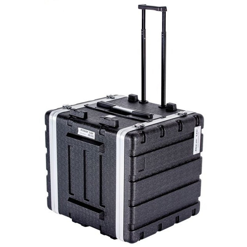 Deejay LED Fly Drive 10U ABS Case TBH10UABSWHEELS with Pull Out Handle & Locking