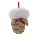 Cozy Mitten Hat and Bell Ornament (Set of 12)