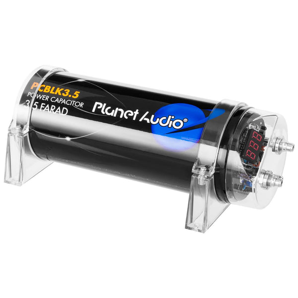 Planet 3.5 Farad Capacitor Digital Volt Meter Black PLBCK3.5