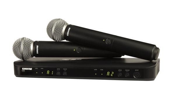 Shure BLX288/SM58-J11 Wireless Dual Vocal System w/ 2 SM58 Microphones J11 Band
