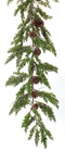 Winter Pine Garland with Pinecone Accents (Set of 2)