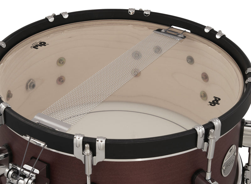 PDP Concept Classic 6.5x14 Ebony Stain Snare Drum with Ebony Stain Wood Hoops