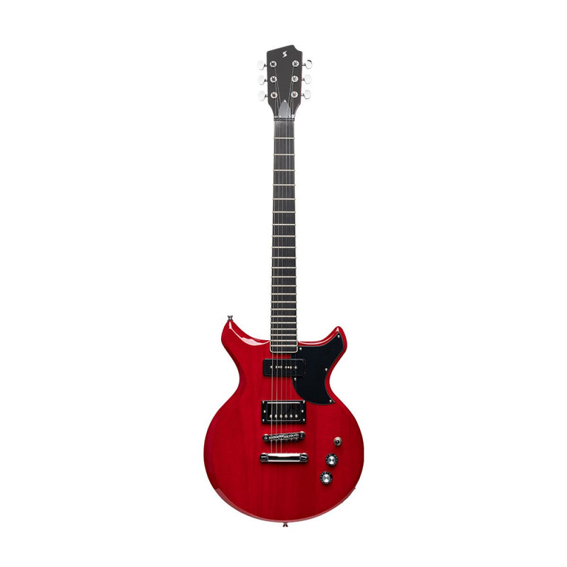 Stagg Silveray Series Double Cutaway Electric Guitar - Trans Cherry - SVY DC TCH