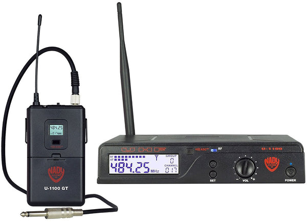 Nady U-1100 GT 100-Channel UHF Wireless Instrument/Guitar System