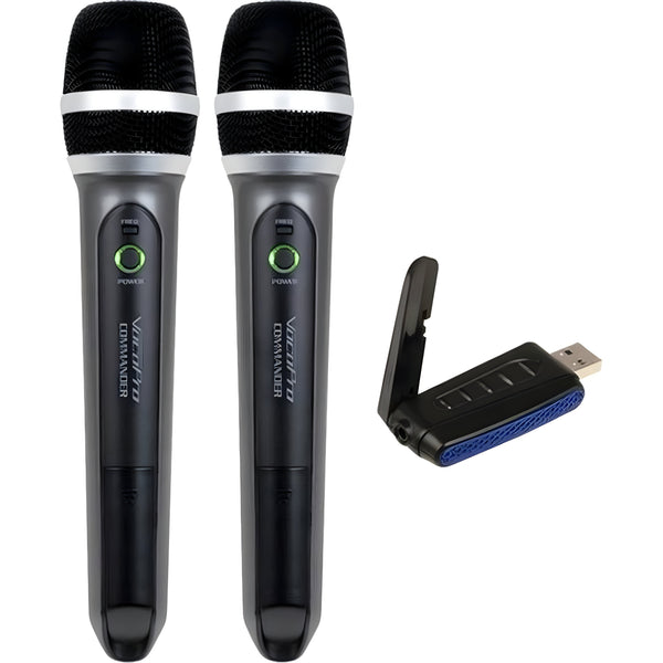 Vocopro COMMUSBHH2 USB 2-Channel UHF Wireless Handheld Microphone System