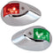 Perko LED Side Lights - Red/Green - 24V - Chrome Plated Housing 0602DP2CHR