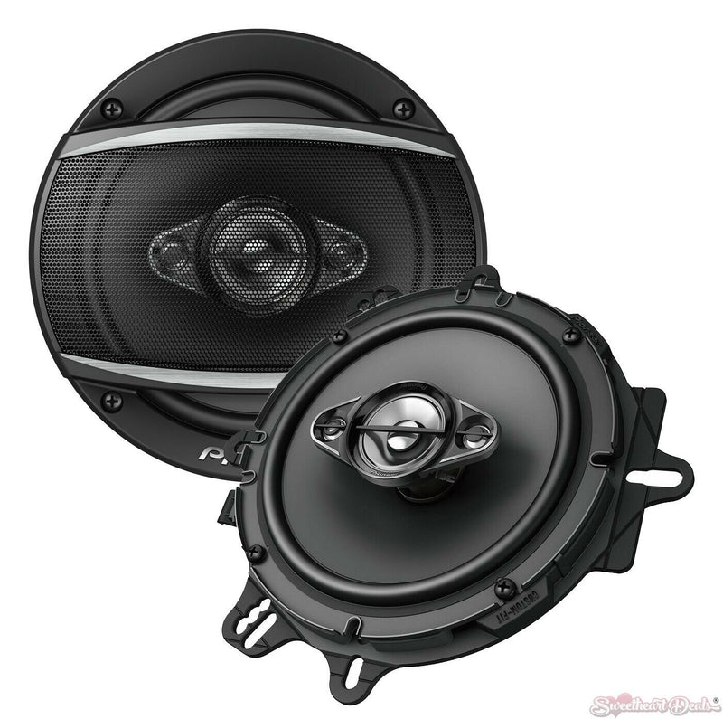 Pioneer TS-A1680F 350W Max 6.5" 4-Way 4-Ohm Stereo Car Audio Coaxial Speakers