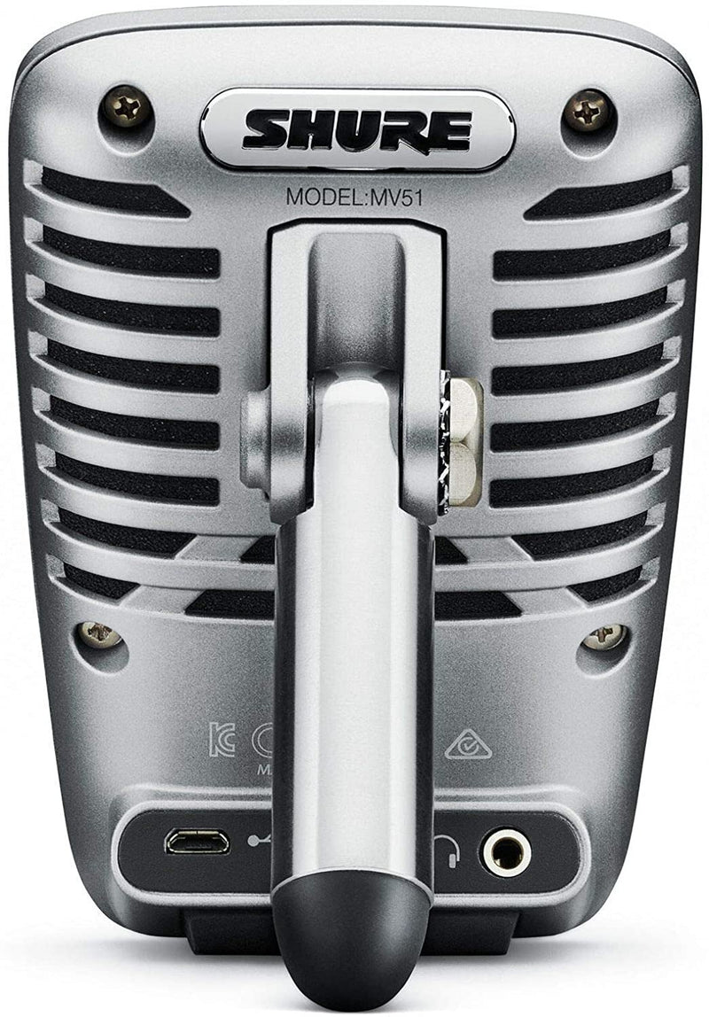 Shure MOTIV Digital Large-Diaphragm USB Condenser Microphone - MV51-DIG