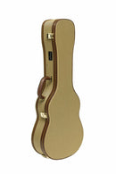 Stagg Vintage-Style Gold Tweed Baritone Ukulele Hardshell Case - New Open Box