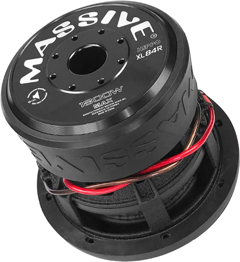 Massive 8" 900 Watts RMS Dual 4 Ohm Subwoofer - HIPPOXL84R