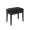 Stagg Hydraulic Piano Bench Matte Black w/ Velvet Top - PBH 390 BKM VBK