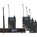 Galaxy Audio Wireless In-Ear Band Pack Stage Monitoring System - AS-1100-4P2