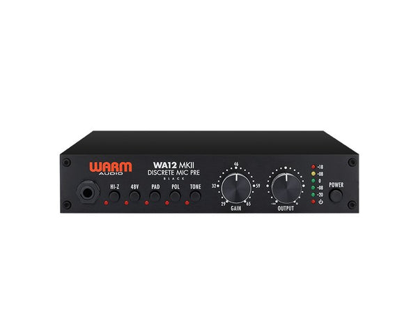 Warm Audio Discrete Microphone Preamplifier - Black - WA12 500 MkII