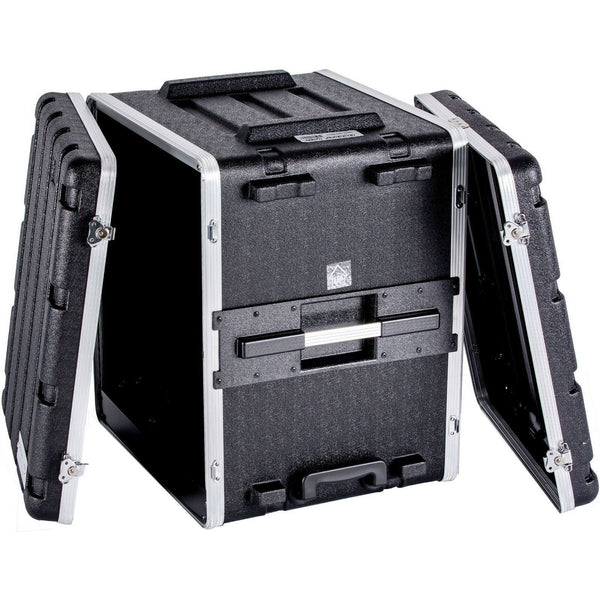 DeeJay LED 12 RU ABS Flight Case with Locking Wheels