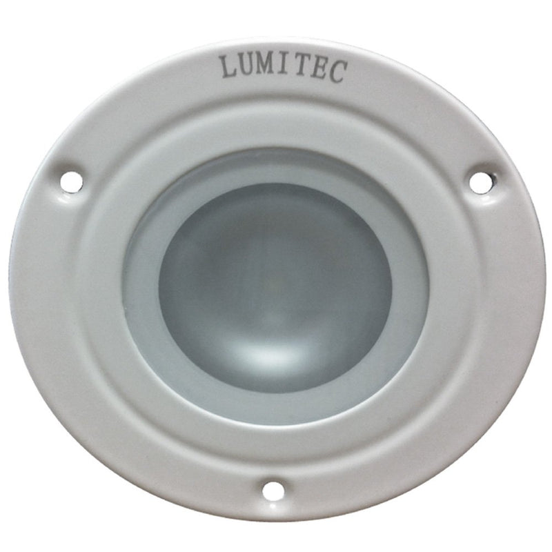 Lumitec Shadow Flush Mount Down Light White Finish 3-Color Red/Blue/WH 114128