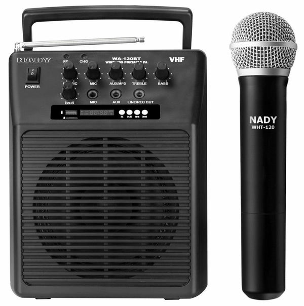 Nady Wireless Portable PA Full-Range Speaker System WA-120BT HT - New Open Box