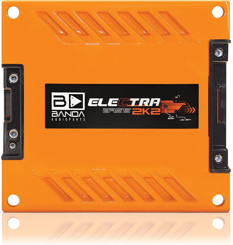 BANDA 2K2OHMORANGE 2000 Watt 2 Ohms Bass Car Amplifier - Orange