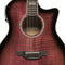 Crafter Noble Small Jumbo Acoustic-Electric Guitar - Transparent Purple Burst