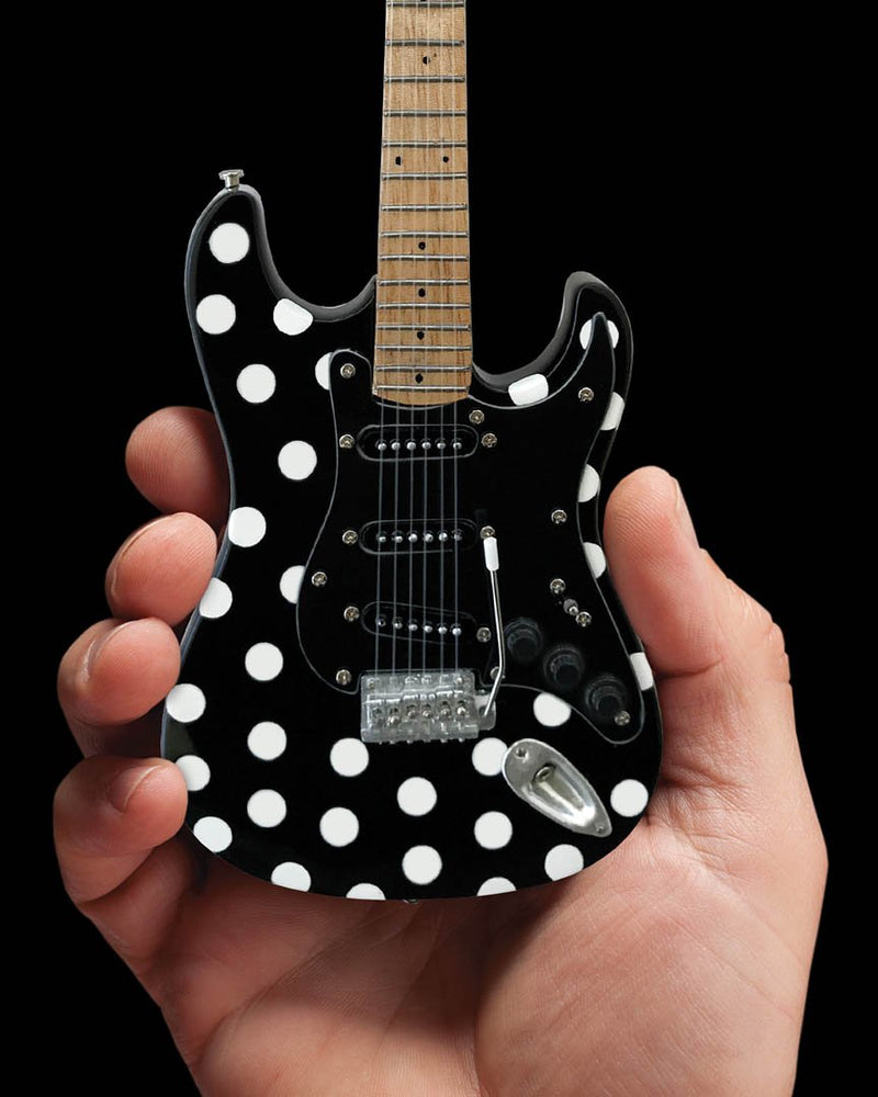 Axe Heaven Buddy Guy Fender Strat Black Polka Dots Mini Guitar Replica - FS-023