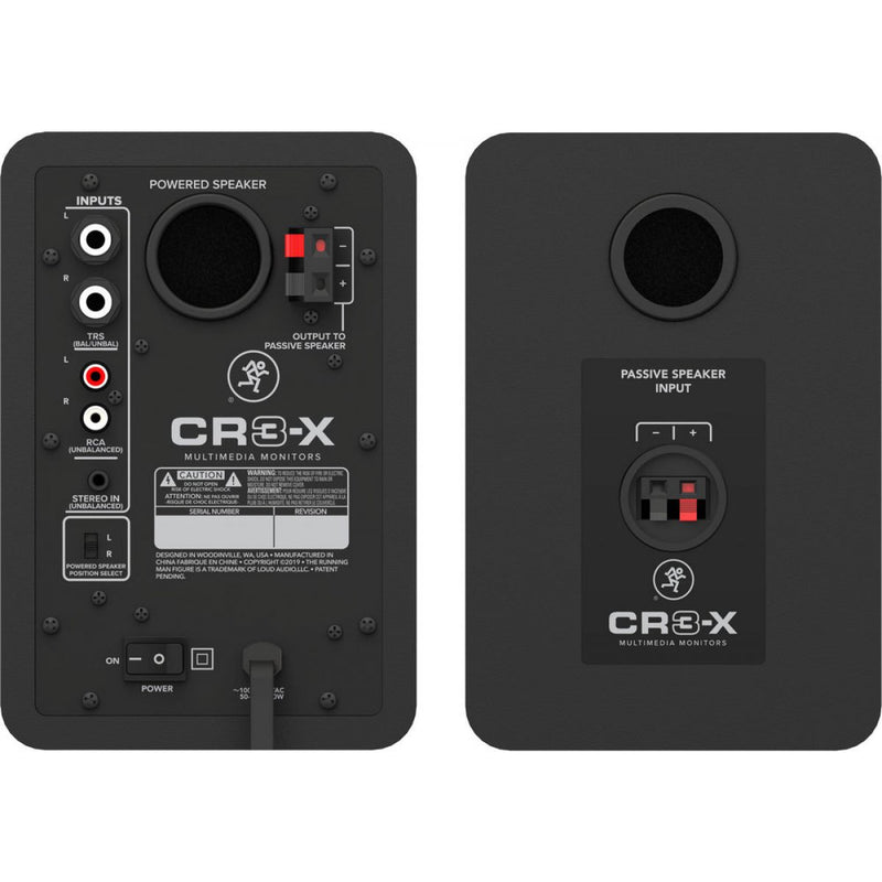 Mackie CR-X Series 3" Multimedia Monitors - CR3-X-PR - Pair - New Open Box