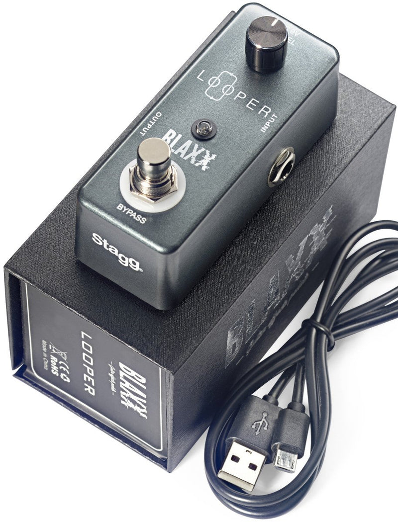 Stagg Blaxx Looper Pedal for Electric & Bass Guitars - BX-LOOP