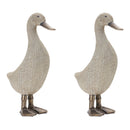 Wicker Duck Figurine (Set of 2)