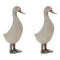 Wicker Duck Figurine (Set of 2)