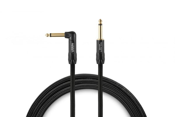Warm Audio Premier 10' Instrument Cable - 1/4" TS Right Angle - PREM-TS-1RT-10