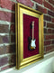 Axe Heaven 12x18 Mini Guitar Gold Leafing Display Frame w/ Red Suede - R1-510