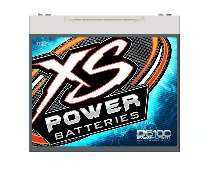 XS Power 12V 3,100 Amp AGM High Output Battery w/ M6 Terminal Bolt - D5100