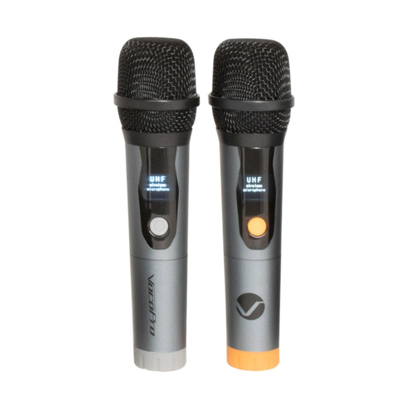 VocoPro Karaoke-Box-Go Bluetooth Karaoke Package w/ 2 Wireless Mics & Moving LED
