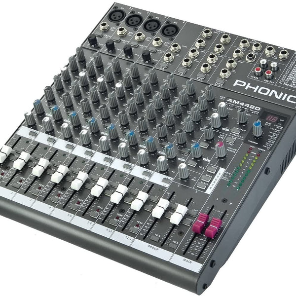 Phonic AM442D USB 4 Mic/line 4 Stereo 2 Groups Compact Mixer - Open Bo –  Sweetheart Deals