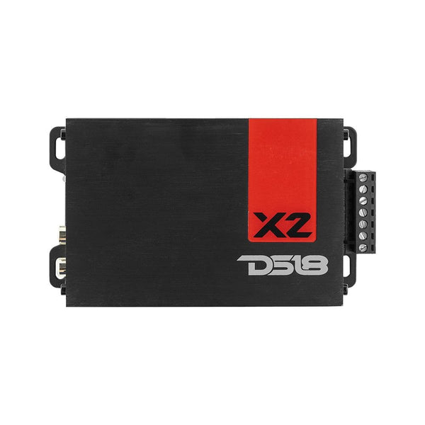 DS18 Ultra Compact Class D 1400 Watts 2 Channel Car Amplifier - X2