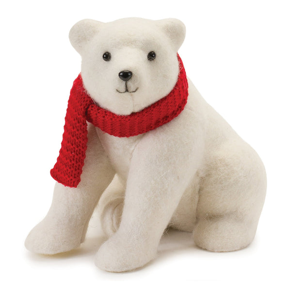 Polar Bear with Scarf (Set of 2)