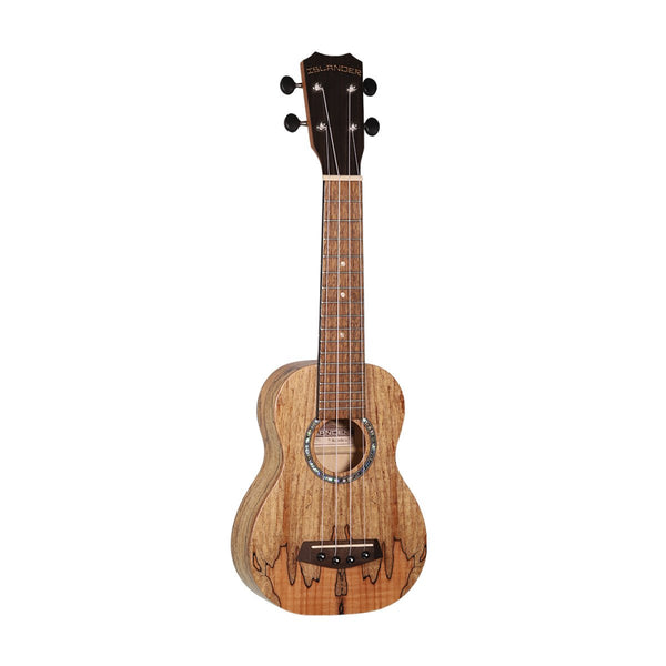Islander Traditional Soprano Ukulele with Spalted Maple Top - MAS-4