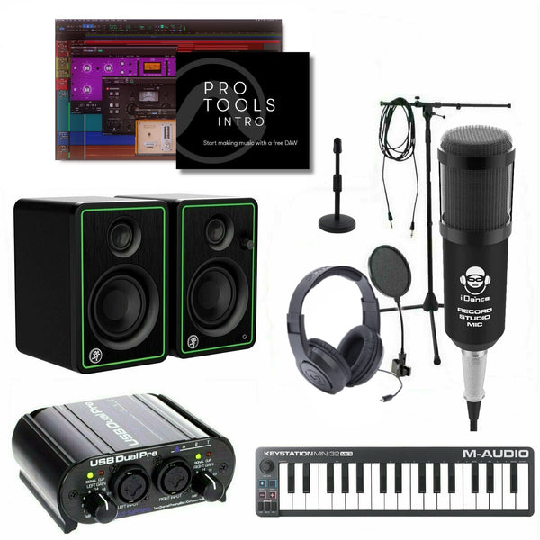 Home Recording Pro Tools Intro Bundle Package w/ Mini 32 Mackie Art Software