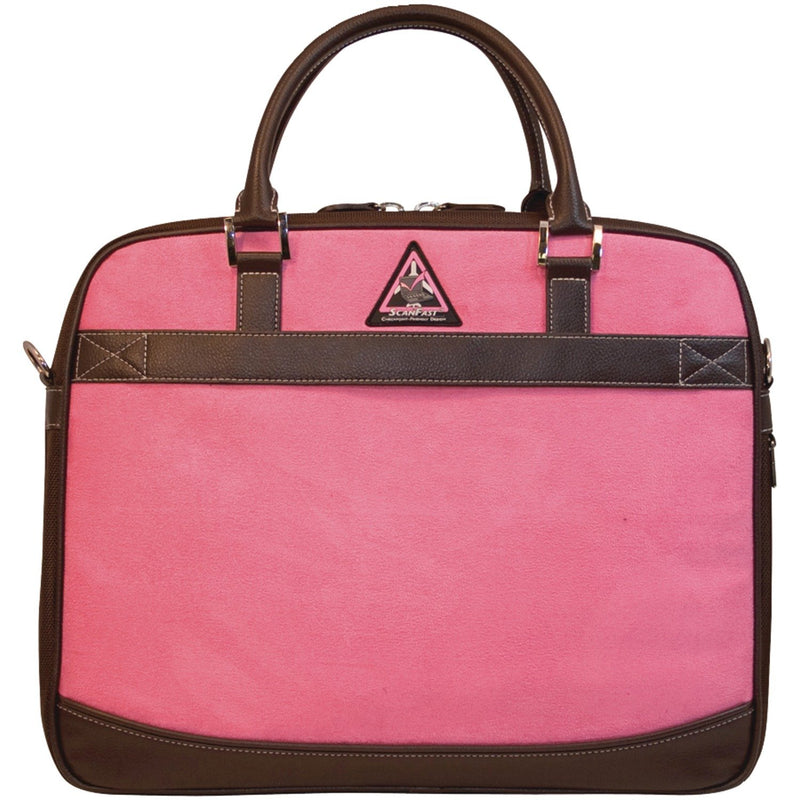 Mobile Edge 16" PC/17" MacBook ScanFast Element Briefcase - Pink Suede - MESFEBX