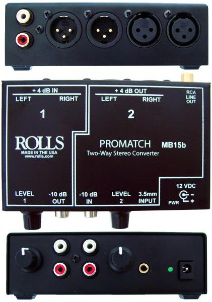 Rolls MB15B Promatch 2-Way Stereo Converter Signal Processor