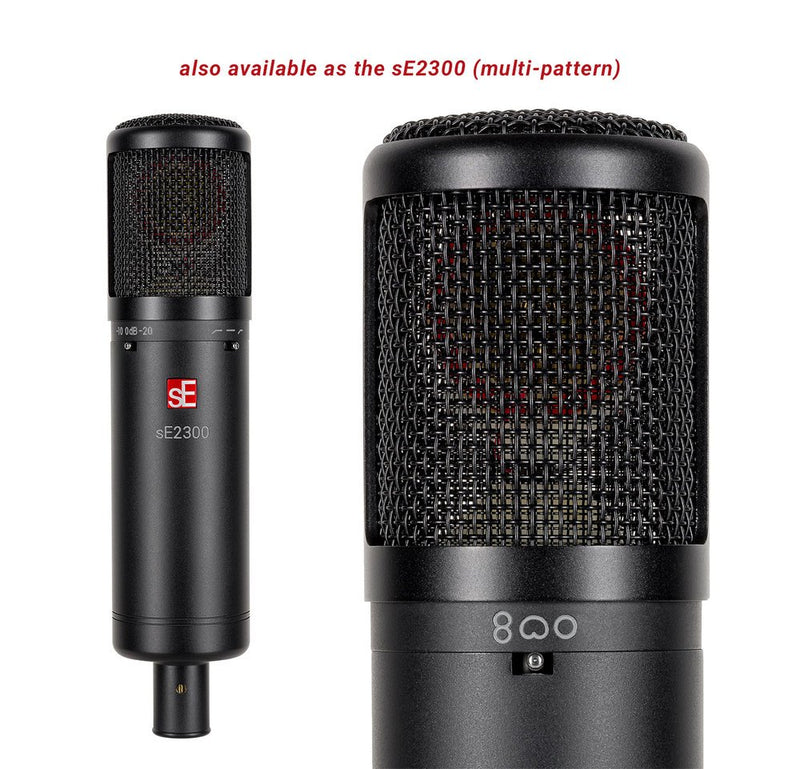 sE Electronics Large Diaphragm Condenser Microphone with Shockmount & Filter
