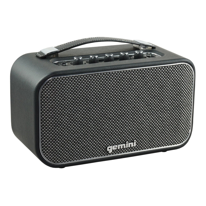 Gemini GTR Portable Bluetooth Speaker 60 Watt w/ Guitar & Mic Inputs - GTR-300