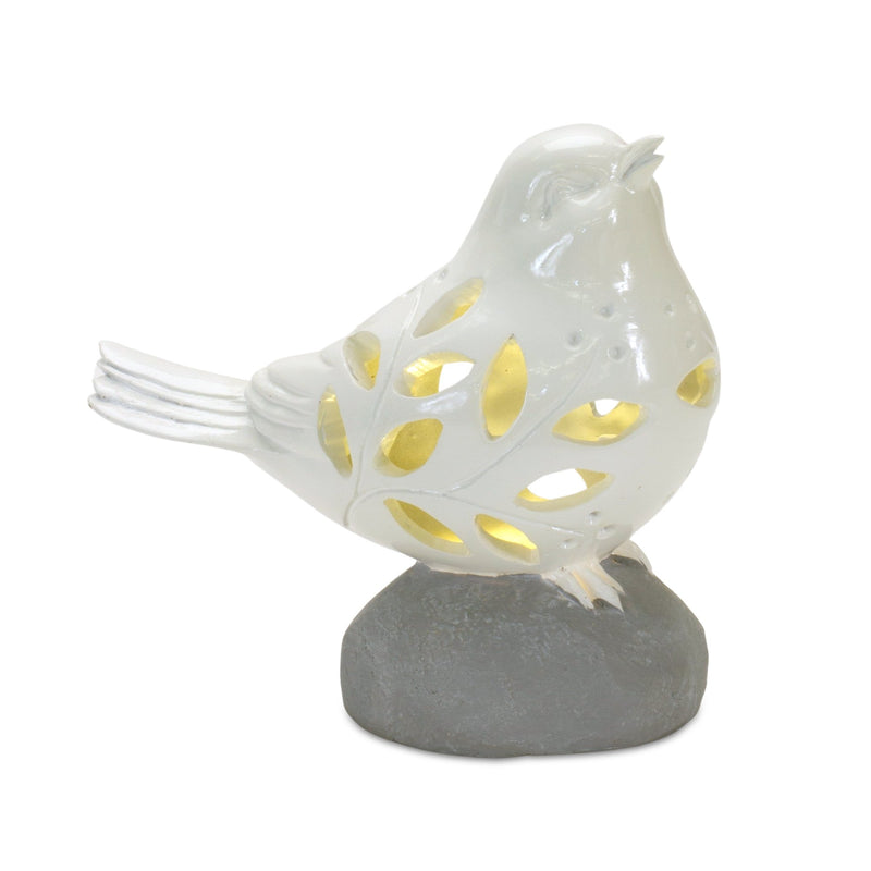 LED Lighted Perched Bird Figurine (Set of 3)