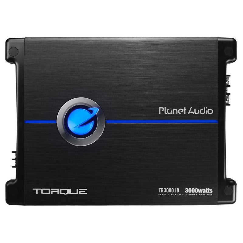Planet Audio 3000W Max Power Class D Monoblock Amplifier 1-OHM Stable TR3000.1D