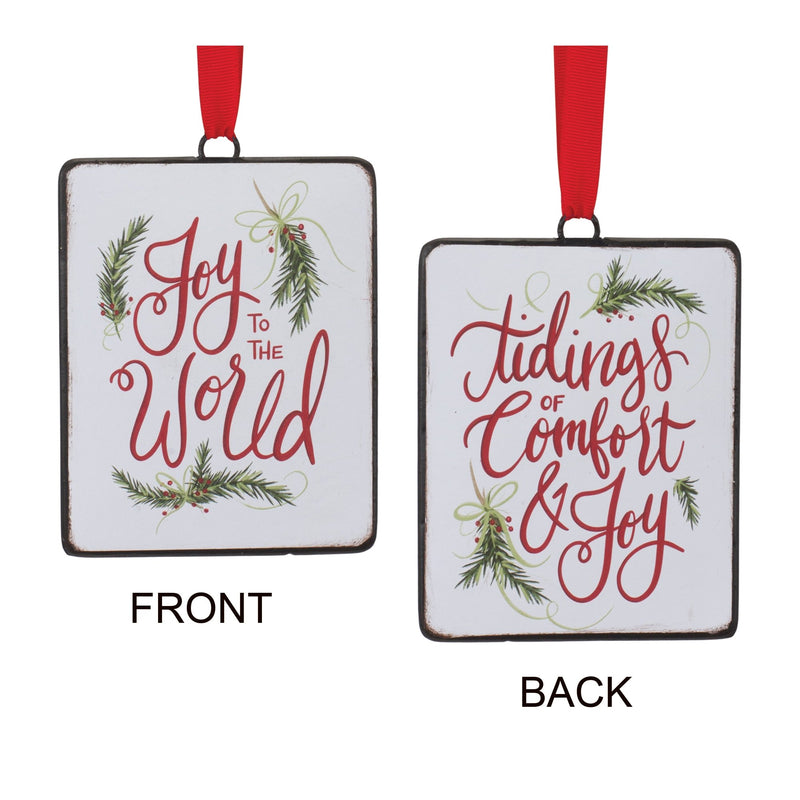 Holiday Sentiment Ornament (Set of 12)