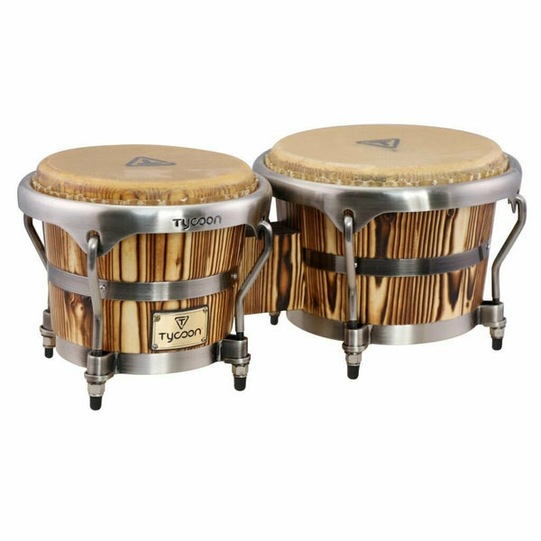 Tycoon Master Heritage Series 7″ x 8.5″ Bongos w/ Brushed Chrome MTBH-BC Open Box