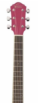 Oscar Schmidt OGHS 1/2 Size Dreadnought Acoustic Guitar Pink  - OGHSP