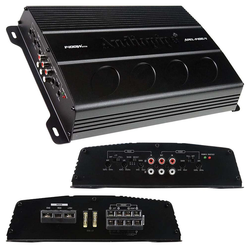 Audiopipe 4 Channel 1400 Watt Car Amplifier - APEL-1400.4