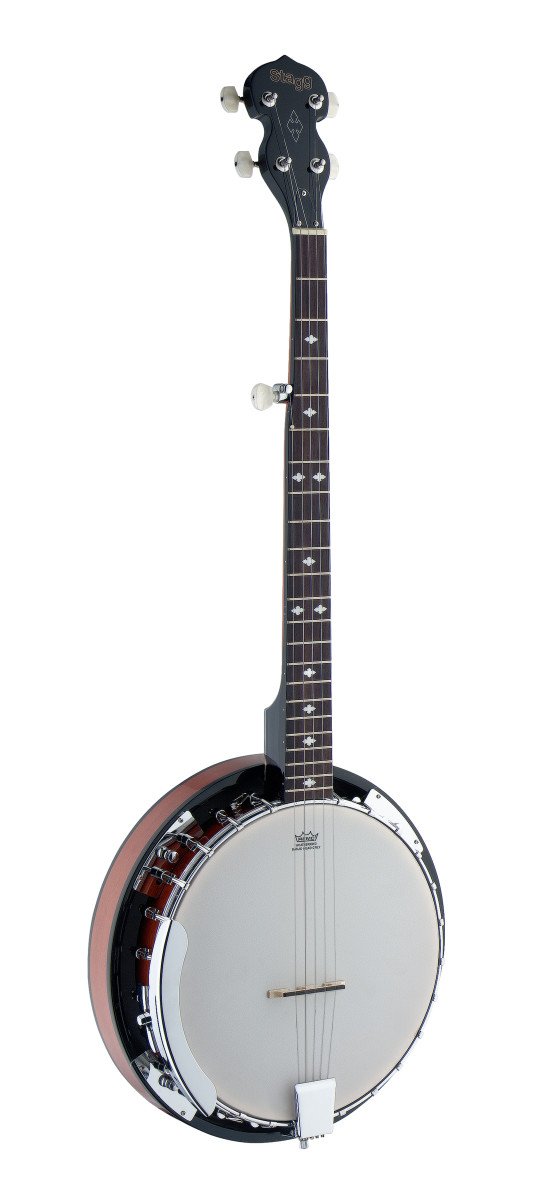 Stagg 5-String Western Banjo Deluxe with Wood Pot - BJW24 DL